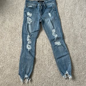 Express ripped jeans